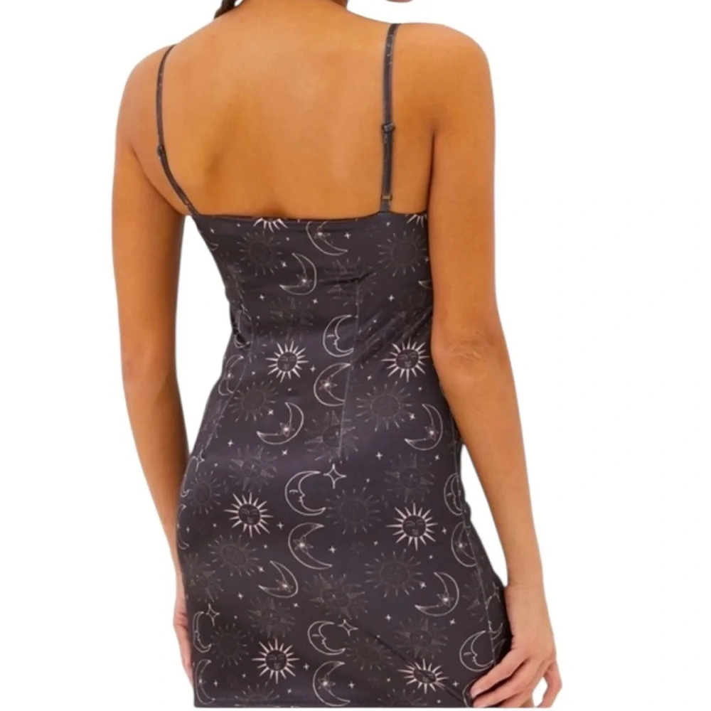 Urban Outfitters black & white celestial stars and moons mini dress - Picture 2 of 12